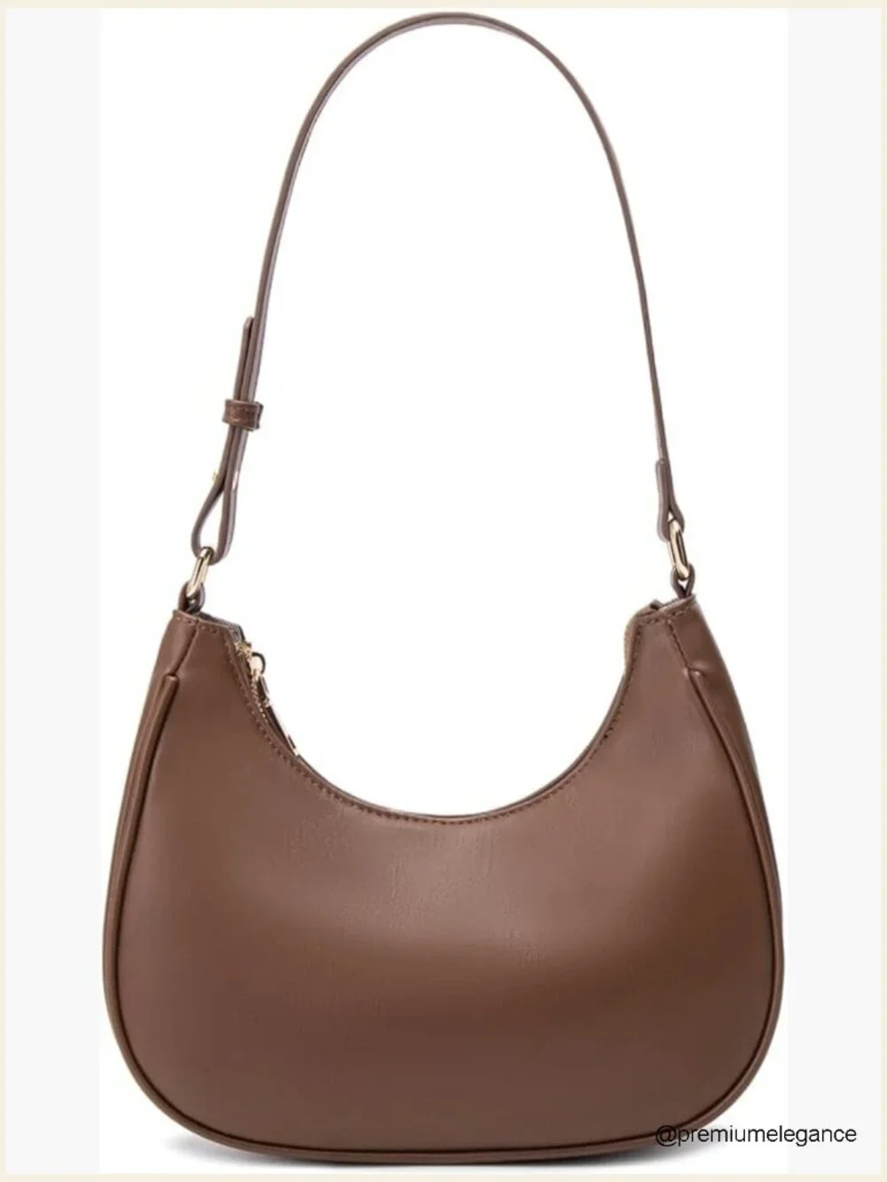 Crescent Hobo Tote Handbag Underarm Purse Mini Clutch with Zipper